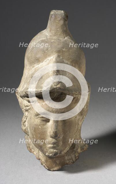 Head with Phrygian Helmet, Ptolemaic Period-Roman Period (332 BCE-337 CE). Creator: Unknown.