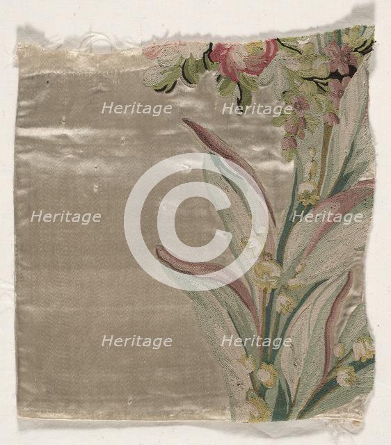Coverlet Fragment, c. 1760-1770. Creator: Philippe de Lasalle (French, 1723-1805).