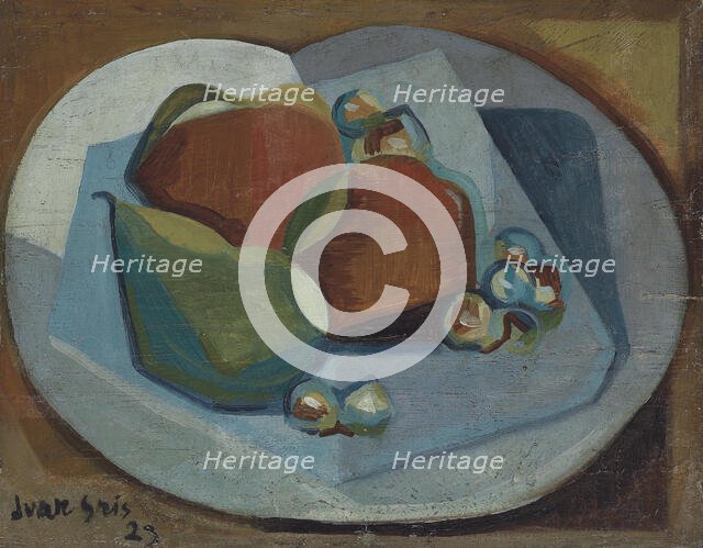 Still life with fruit, 1923. Creator: Gris, Juan (1887-1927).