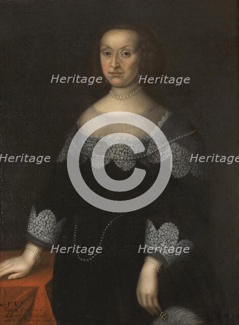 Katarina, 1584-1638, Princess of Sweden, Palatine Countess of Zweibrücken. Creator: Jacob Heinrich Elbfas.