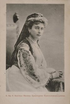 Portrait of Crown Princess Jutta Militza of Montenegro (1880-1946), Duchess of Mecklenburg-Strelitz, Creator: Anonymous.