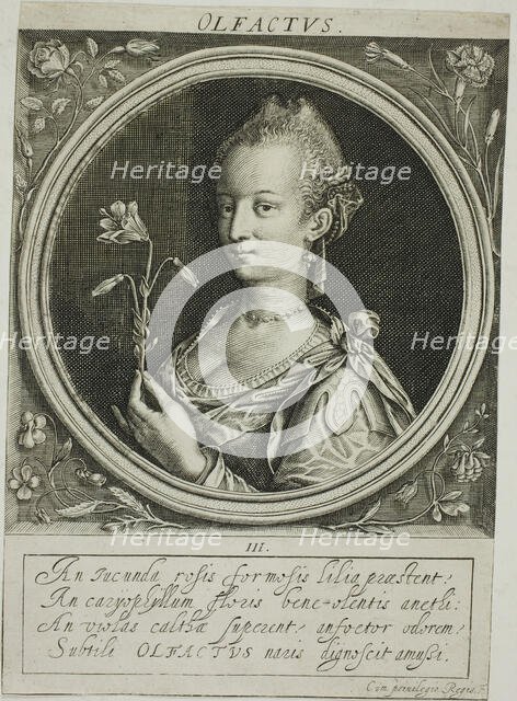 Smell, plate three from The Five Senses, n.d. Creator: Jacob van der Heyden.