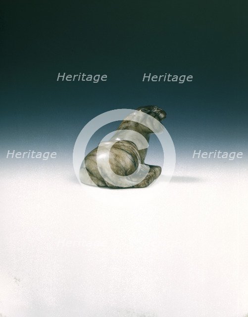 Black jade tiger, Western Han dynasty, China, 206 BC-8 AD. Artist: Unknown