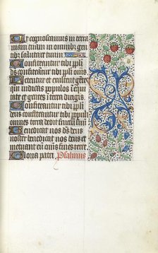 Book of Hours (Use of Rouen): fol. 42r, c. 1470. Creator: Master of the Geneva Latini (French, active Rouen, 1460-80).