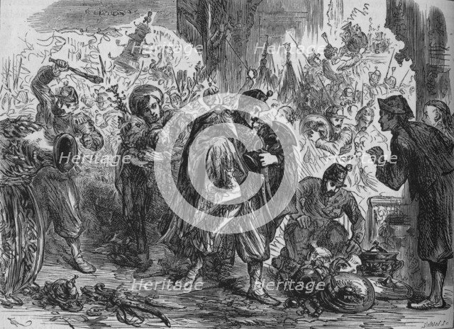 'Looting the Emperor's Palace', c1880. Artist: Joseph Swain.