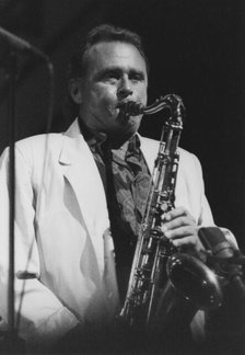 Stan Getz, North Sea Jazz Festival, Netherlands 1990. Creator: Brian Foskett.