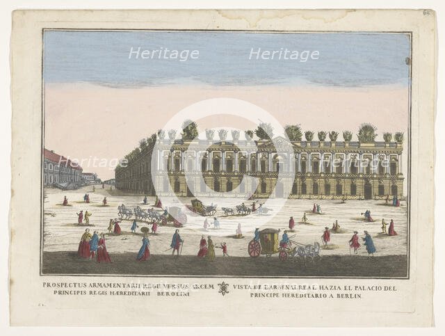 View of the Zeughaus in Berlin, 1700-1799. Creator: Remondini family.