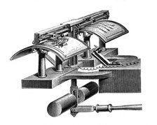 Caselli's pantelegraph, 1874 Artist: Unknown