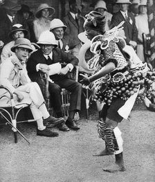 The Prince of Wales watching a traditional dance, Freetown, Sierra Leone, 1925. Artist: Unknown
