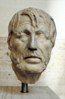 Bust of Marcus Annaeus Seneca, 'the Elder' (c55 BC-40 AD), Roman Rhetorician, c1st century. Artist: Unknown