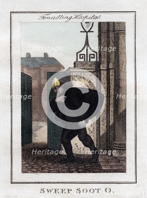 'Sweep Soot O', Foundling Hospital, London, 1805. Artist: Unknown