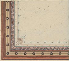 Design for the decoration of a ceiling, second half 19th century. Creators: Jules-Edmond-Charles Lachaise, Eugène-Pierre Gourdet.