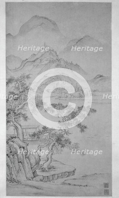 River and Mountain Landscape, Ming dynasty (1368-1644). Creator: Xiang Shengmo.