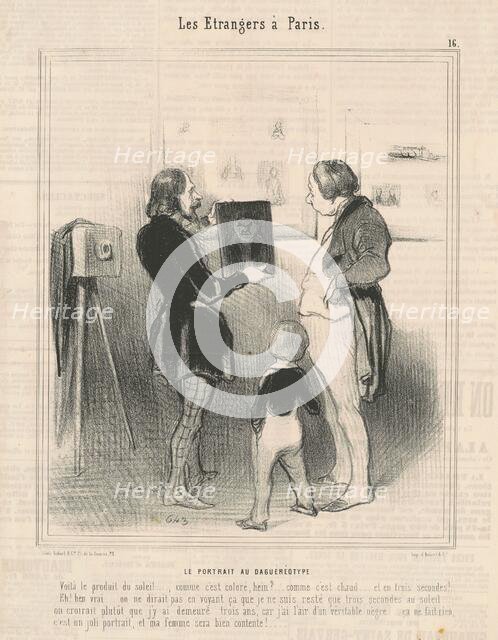 Le portrait au daguéréotype, 19th century. Creator: Honore Daumier.