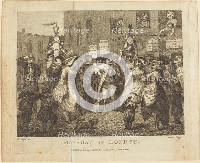 May-Day in London, 1784. Creator: William Blake.