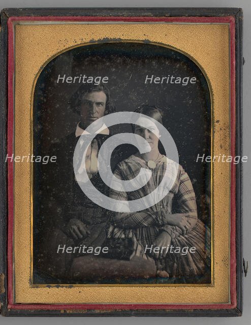 Untitled (Portrait of a Man and Woman), 1845.  Creator: Montgomery Simons.