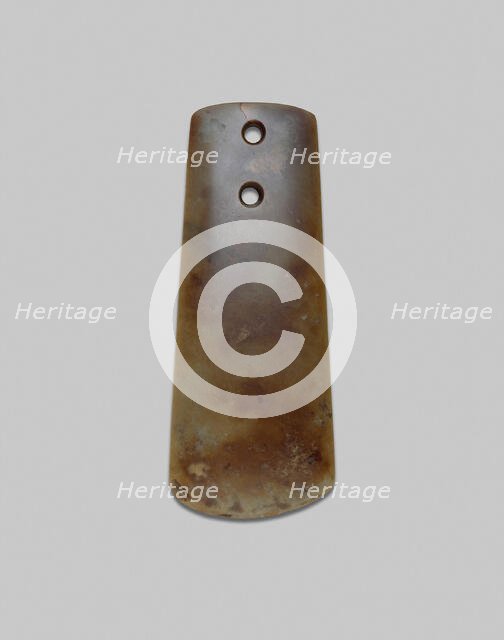 Axe, Neolithic period, probably Songze culture, c. 4000-3000 B.C. Creator: Unknown.