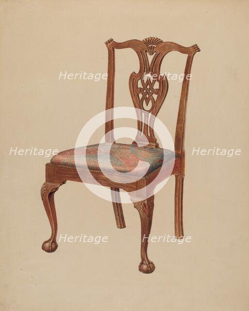 Side Chair, 1935/1942. Creator: Francis Law Durand.