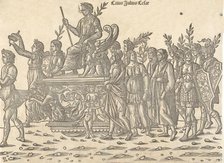 Caesar riding on his chariot, from 'The Triumph of Caesar', 1504. Creator: Jacob von Strassburg.