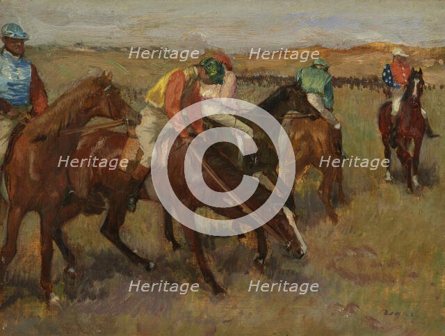 Before The Race, c1882. Creator: Edgar Degas.