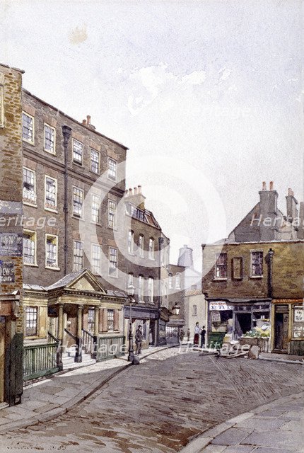 Clerkenwell Close, London, 1883. Artist: John Crowther