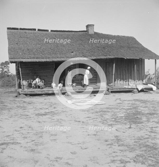 Colored tobacco sharecroppers home near Tifton, Georgia, 1938. Creator: Dorothea Lange.