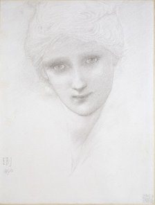 Head of a Woman, 1890. Artist: Sir Edward Coley Burne-Jones.