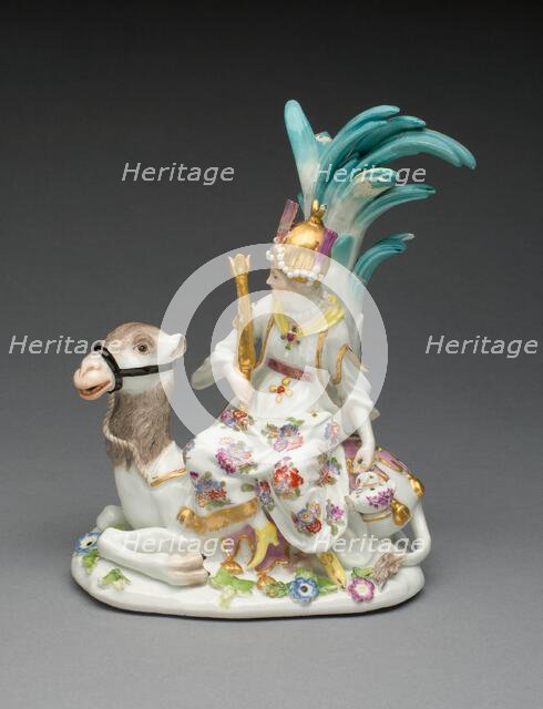 Allegorical Figure Representing Asia, Meissen, 1746. Creator: Meissen Porcelain.