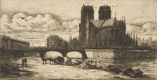 The Apse of Notre-Dame, Paris, 1854. Creator: Charles Meryon.