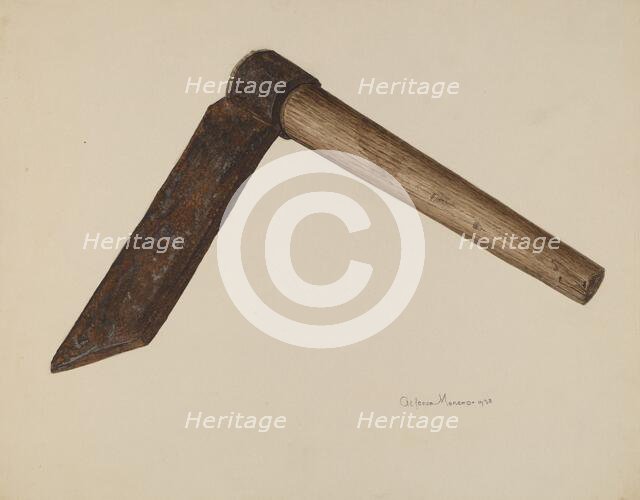 Shingle Knife, 1938. Creator: Alfonso Moreno.