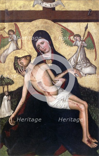 Pieta from Tubadzin', c1450. Creator: Master of Tubadzin (Mid of the 15th cen.).