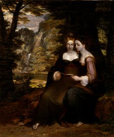 Hermia and Helena, before 1818. Creator: Washington Allston.