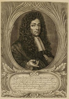 Portrait of the organist and composer Johann Adam Reincken (1643-1722), um 1700. Creator: Anonymous.
