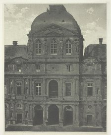 Paris: Pavillon de l'Horloge, the Louvre, c. 1855, printed 1982. Creator: Charles Nègre.