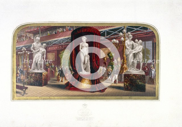 'The gems of the Great Exhibition, no.3', Hyde Park, London, (c1854?). Artist: George Baxter