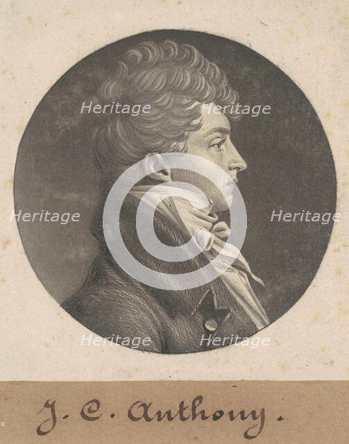 Unidentified Man, c. 1807-1808. Creator: Charles Balthazar Julien Févret de Saint-Mémin.