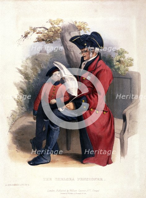  'The Chelsea Pensioner', Chelsea, London, c1840. Artist: Anon