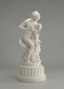 Venus and Cupid, model c. 1770s, carved early 19th century. Creator: Unknown.