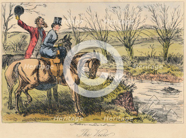 'The View', 1865. Artists: John Leech, Hablot Knight Browne.