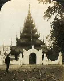 'Burmese Pagoda, Eden Gardens, Calcutta', c1909.  Creator: George Rose.