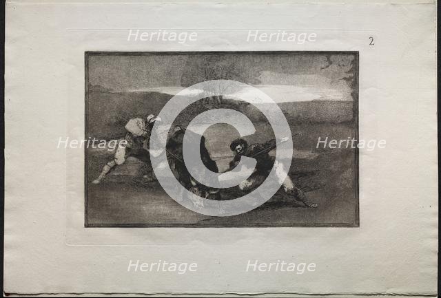 Bullfights: Another Way of Hunting on Foot, 1876. Creator: Francisco de Goya (Spanish, 1746-1828).