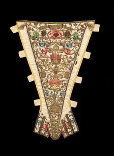 Stomacher, British, ca. 1720. Creator: Unknown.