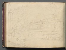 Album with Views of Rome and Surroundings, Landscape Studies, page 48b: Roman Landscape. Creator: Franz Johann Heinrich Nadorp (German, 1794-1876).