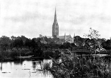 The Cathedrals of England: Salisbury Cathedral, 1895. Creator: Francis Frith & Co.