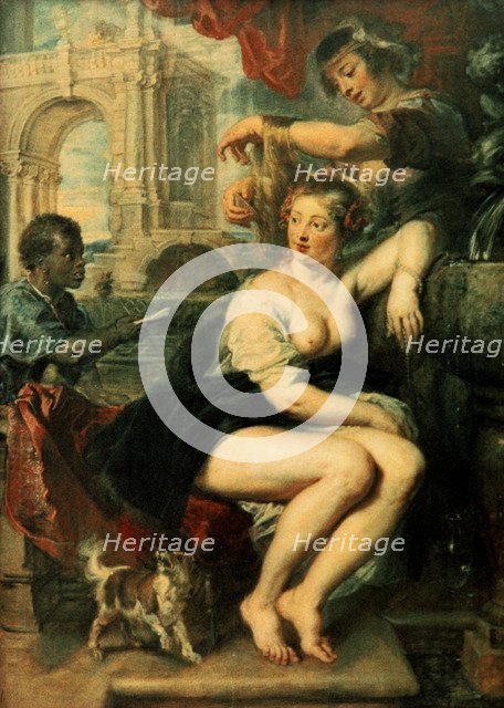 'Bathsheba at the Fountain', c1635. Artist: Peter Paul Rubens