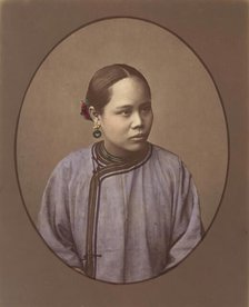 Fille de Shanghai, 1870s. Creator: Baron Raimund von Stillfried.