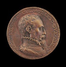 Fernando Alvarez de Toledo, 1507-1582, 3rd Duke of Alba [obverse], c. 1580. Creator: Giuliano Giannini.