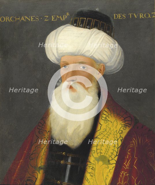 Portrait of Orhan I (1281-1362), Sultan of the Ottoman Empire, Early 19th cen. Artist: Anonymous  