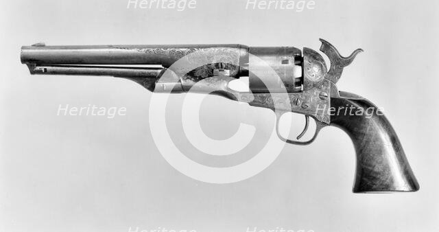 Colt Model 1861 Navy Percussion Revolver, serial no. 12240, American, Hartford, Connecticut, 1863. Creator: Samuel Colt.
