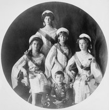 Children of Tsar Nicholas II of Russia, c1910-c1914. Artist: Anon